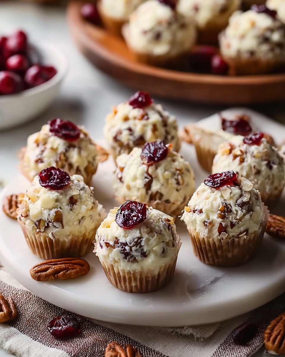 Sweet & Nutty Cranberry Pecan Cheese Bites Recipe - Recipe Image