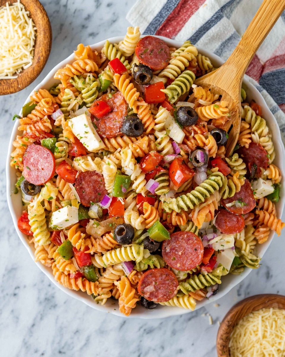 Classic Italian Pasta Salad Recipe - Recipe Image