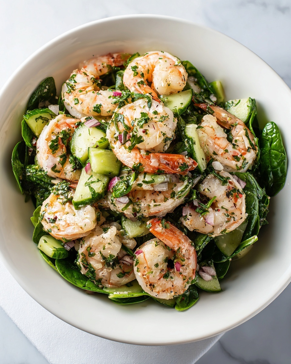 Creamy Shrimp Salad with Fresh Vegetables Recipe - Recipe Image