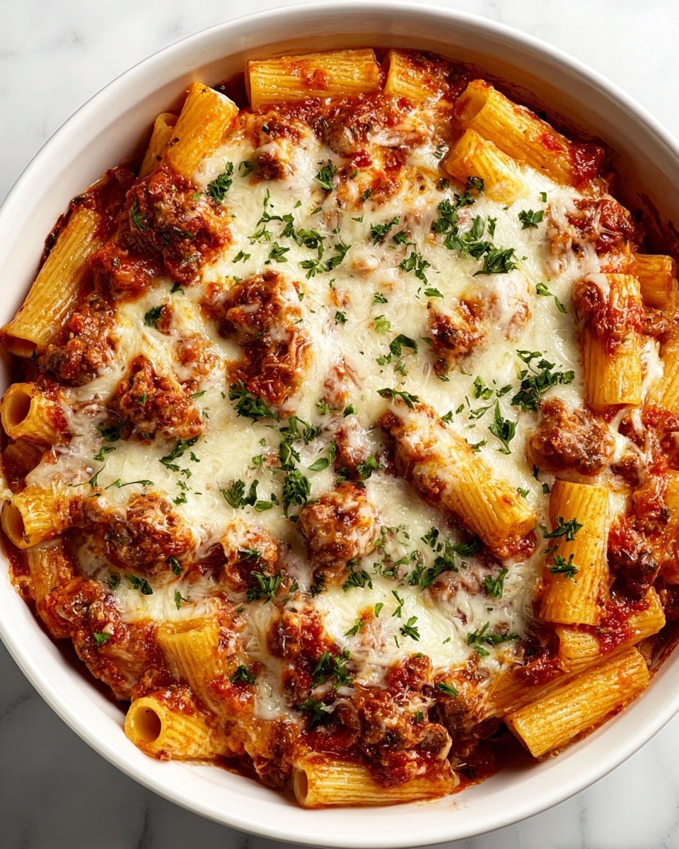 Cheesy Chicken Sausage Pasta Bake Recipe - Recipe Image