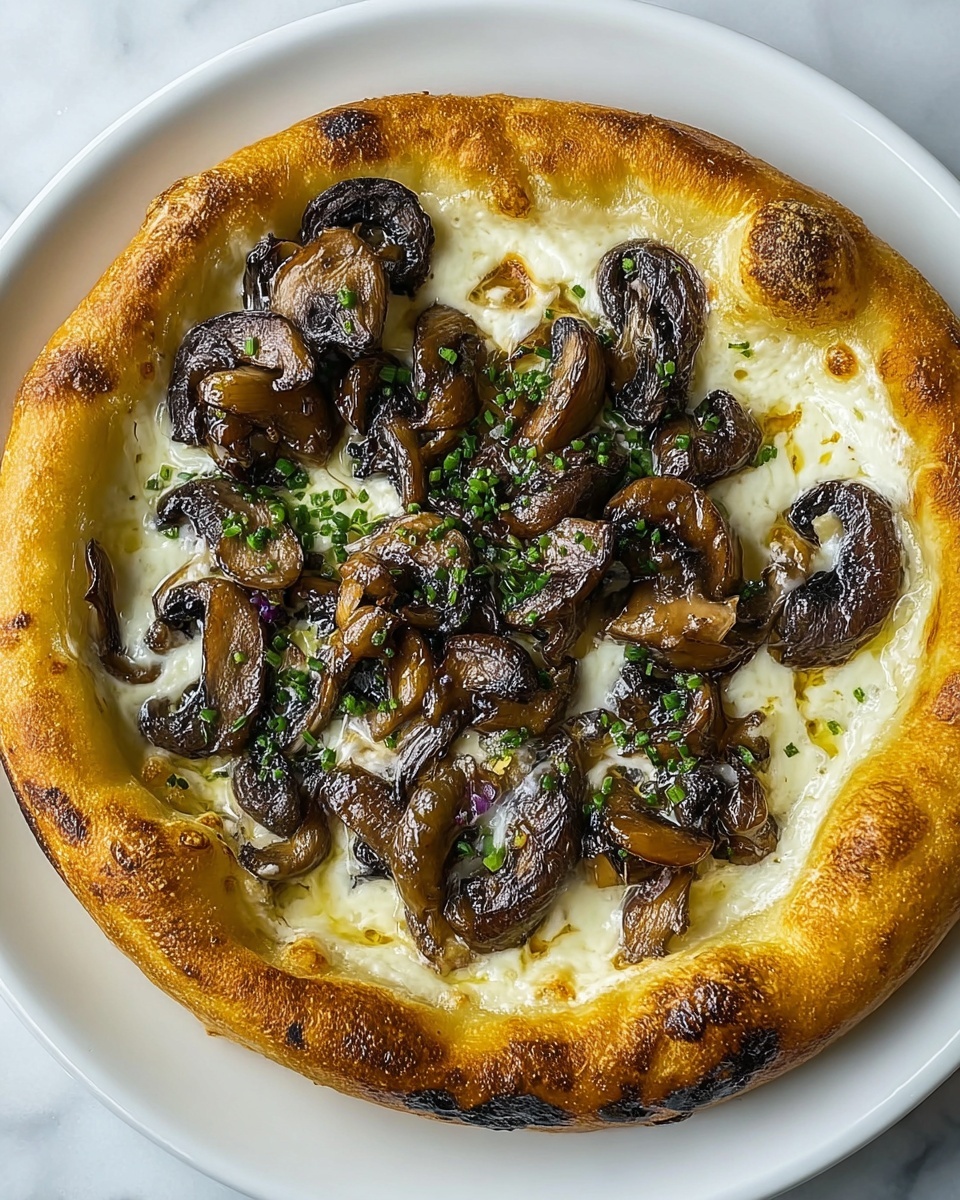 Savory Caramelized Wild Mushroom Pizza Recipe - Recipe Image