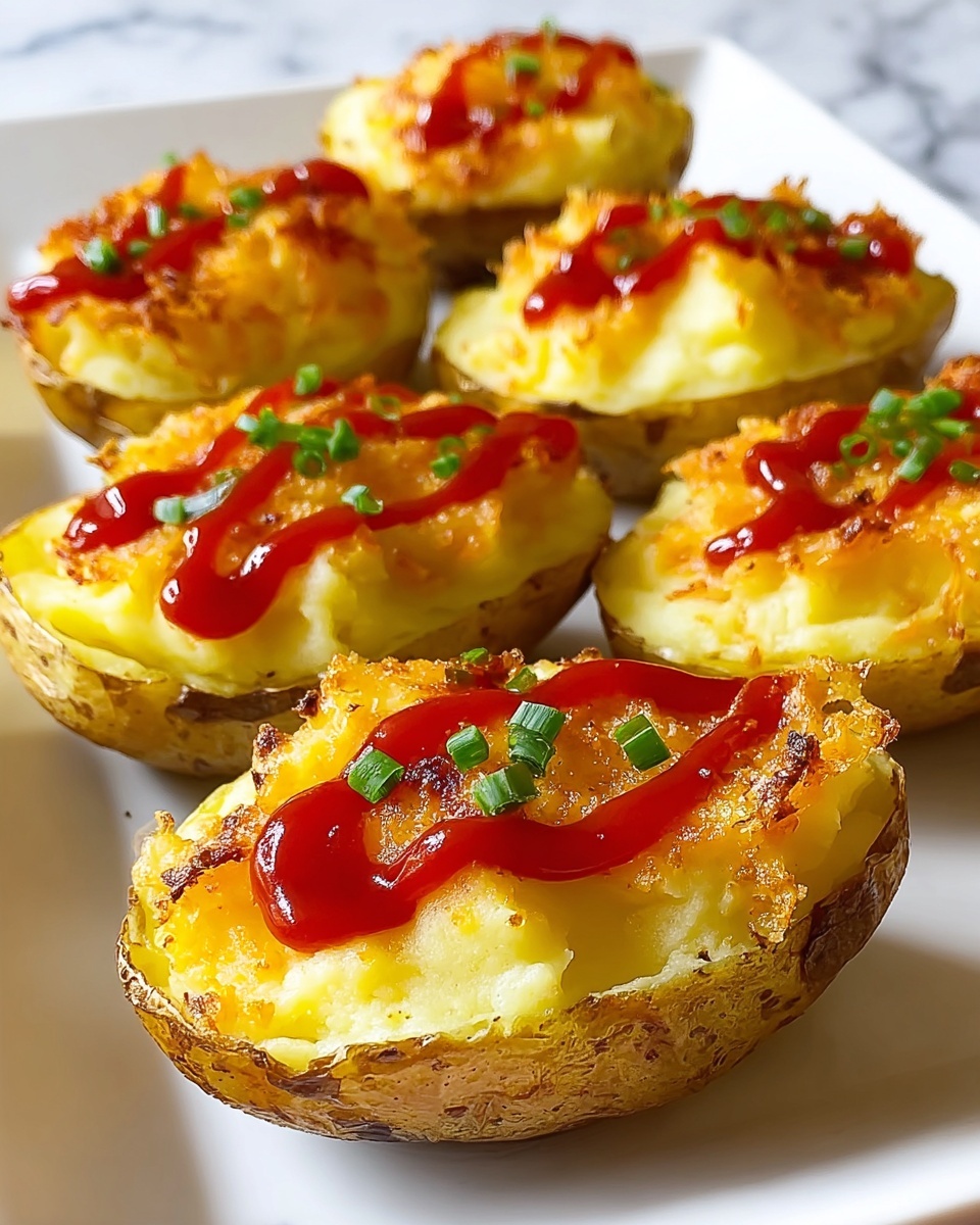 Blue Cheese Twice-Baked Potatoes Recipe - Recipe Image