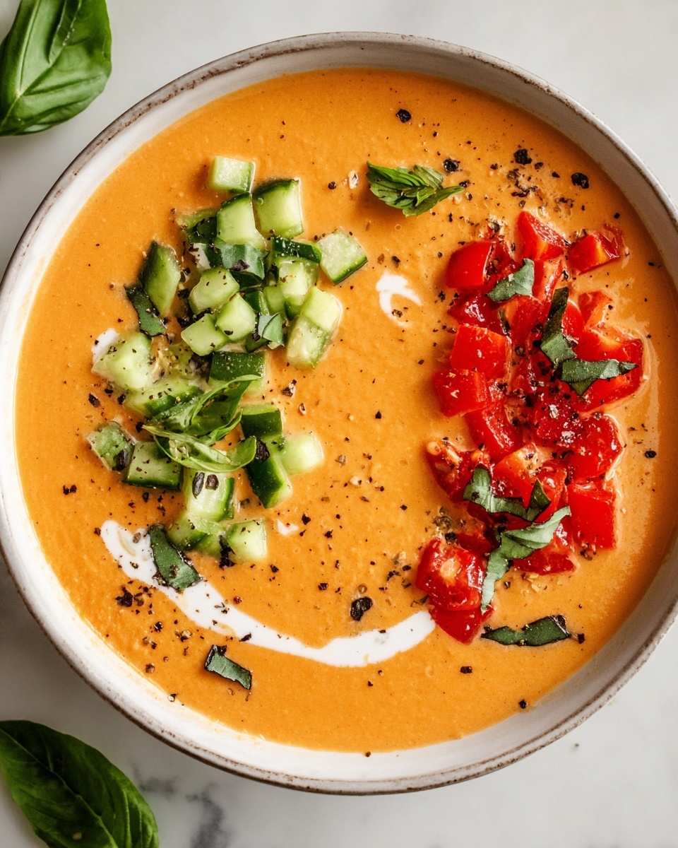 Fresh Tomato and Watermelon Gazpacho Recipe - Recipe Image
