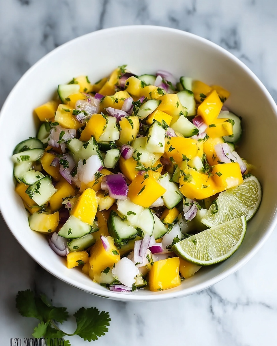 Fresh Mango Cucumber Ceviche That's Deliciously Simple Recipe - Recipe Image