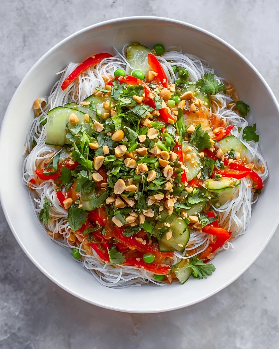 Fresh Thai Inspired Noodle Salad Recipe - Recipe Image