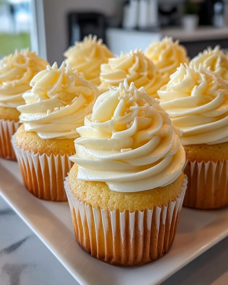 Lemon Vanilla Cupcakes with Lemon Buttercream Frosting Recipe