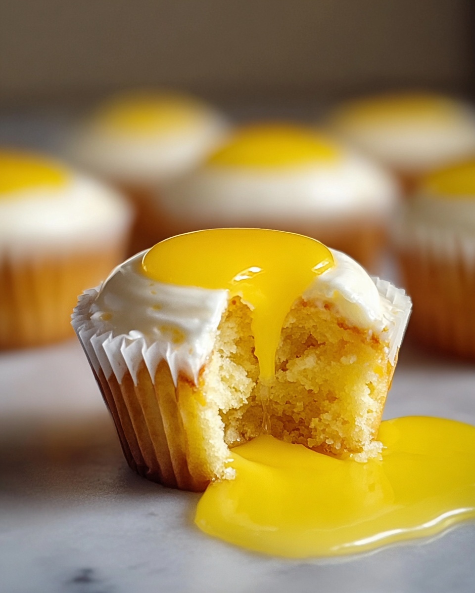 Lemon Cupcakes with Lemon Curd Filling and Lemon Buttercream Recipe - Recipe Image