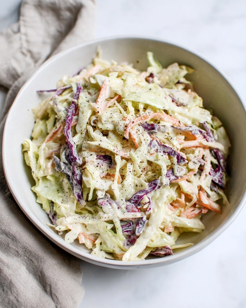 Simple Creamy Coleslaw Recipe - Recipe Image