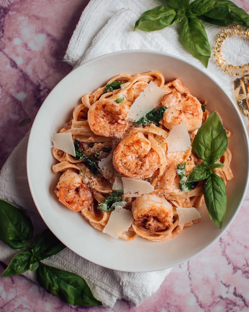 Shrimp Pasta in a Rosé Sauce Recipe - Recipe Image