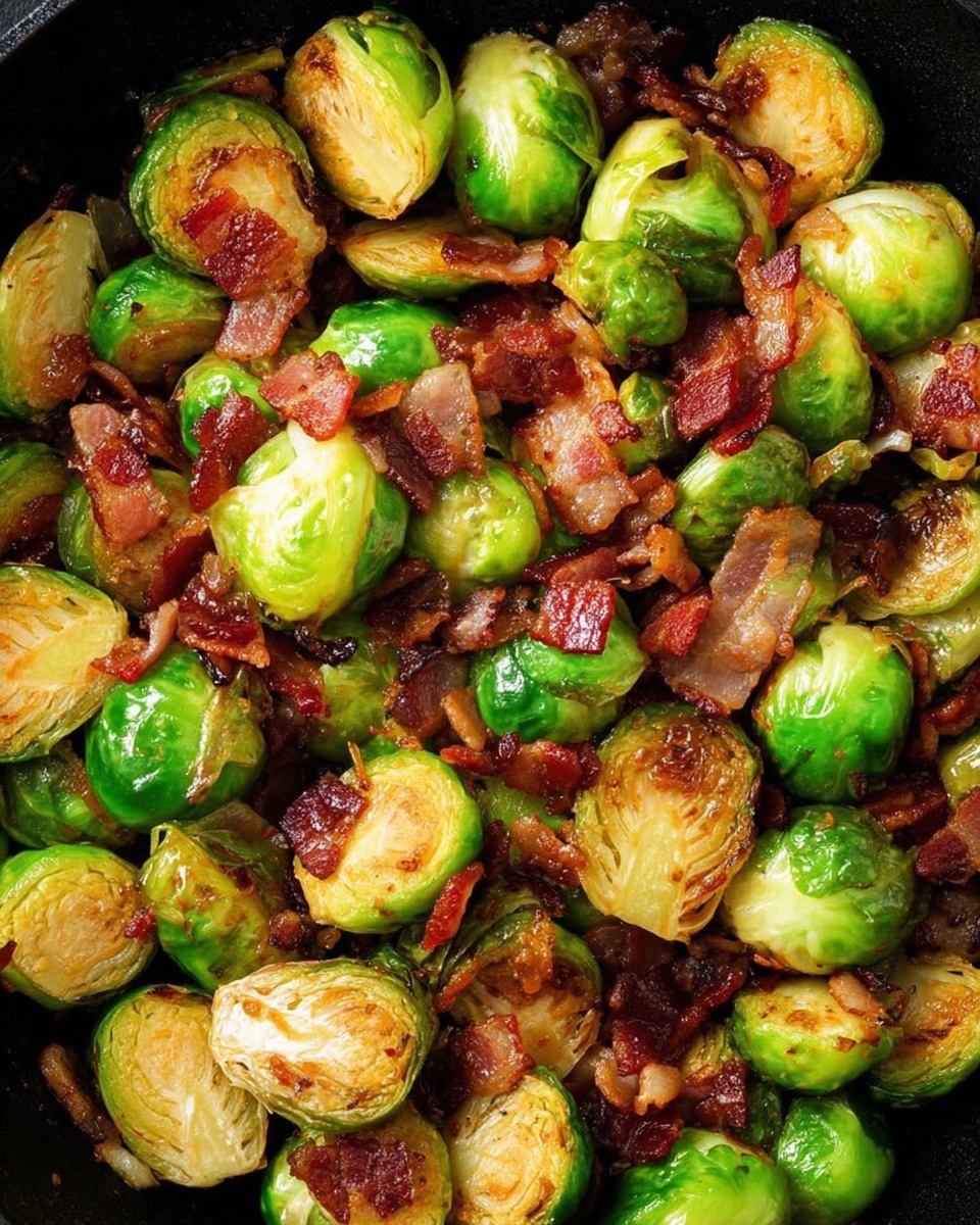 Crispy Brussels Sprouts with Bacon Recipe - Recipe Image