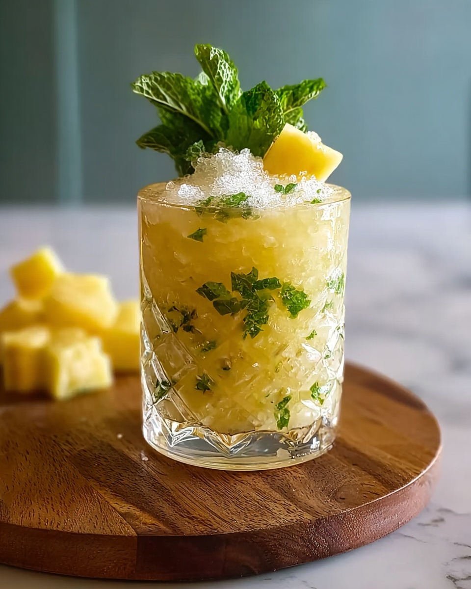 Refreshing Pineapple Coconut Mojito Mocktail Recipe - Recipe Image