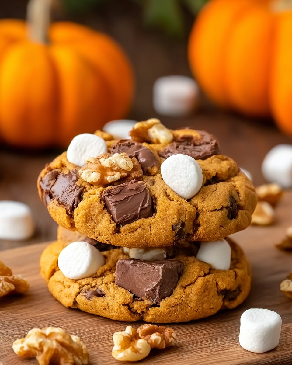Delicious and Gooey Pumpkin S’mores Cookies: The Ultimate Fall Treat Recipe - Recipe Image