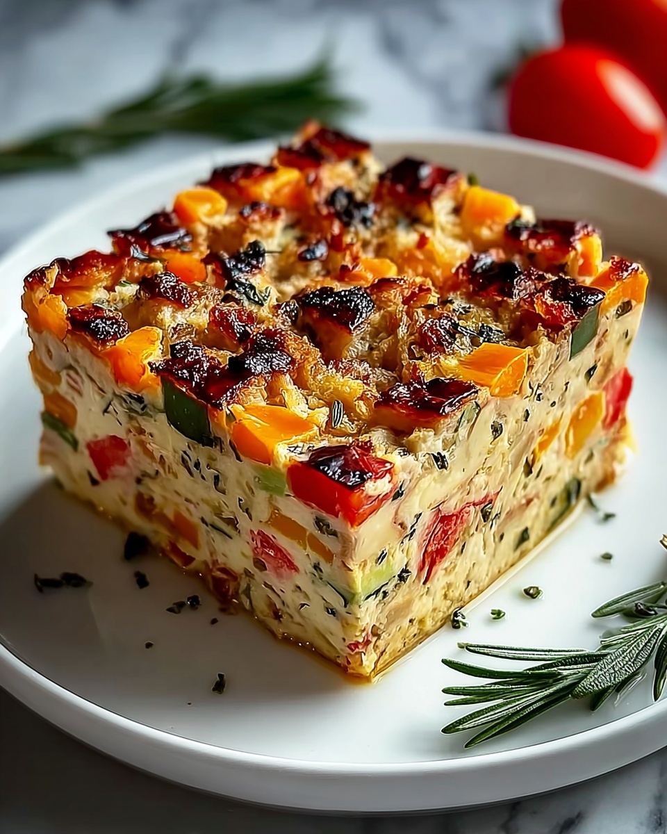 Cottage Cheese and Veggie Bake: A Healthy, Effortless Breakfast Recipe - Recipe Image