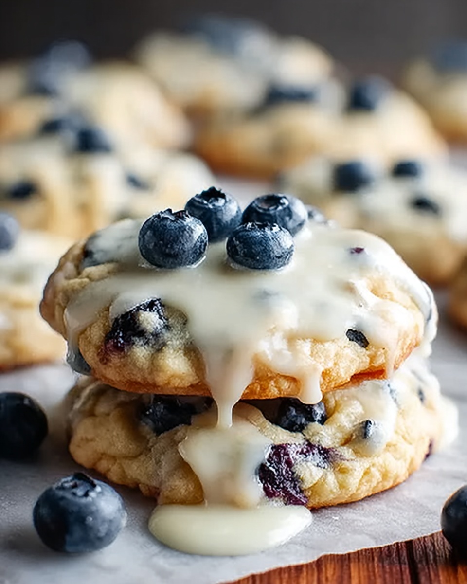 Soft & Zesty Lemon Blueberry Cookies Recipe - Recipe Image