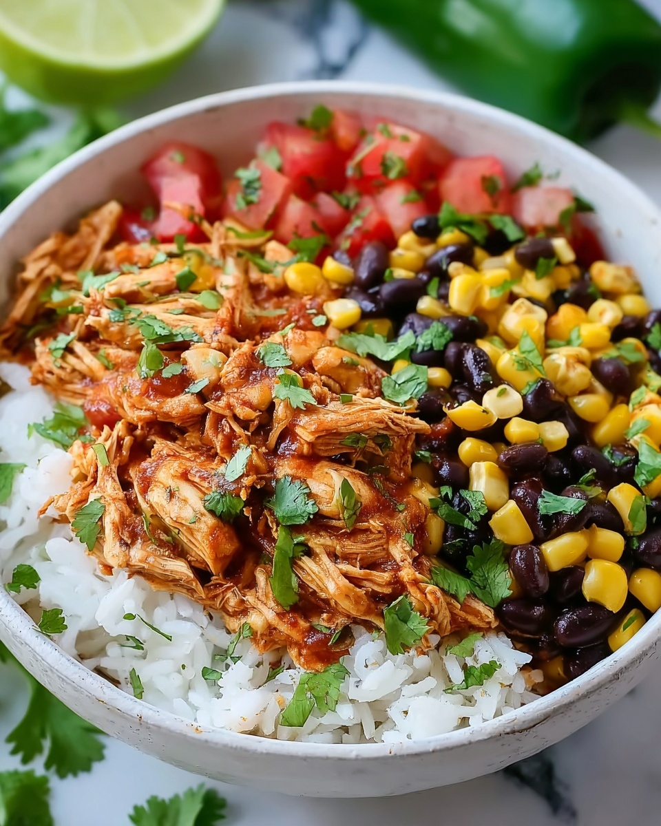 Crockpot Southwest Chicken Burrito Bowls Recipe - Recipe Image