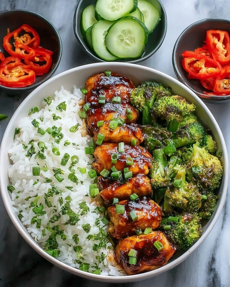 Honey Garlic Chicken Rice Bowls Recipe