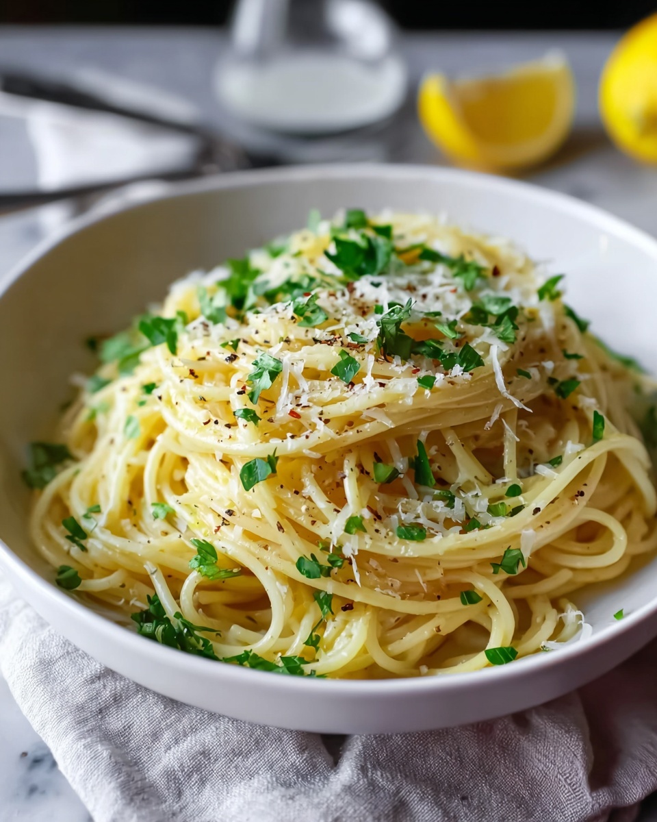 Lemon Garlic Pasta – Quick and Easy Dinner Recipe - Recipe Image