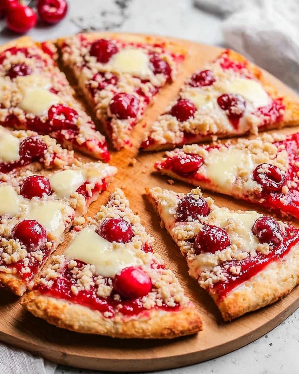 Cherry Pie Streusel Pizza Recipe - Recipe Image