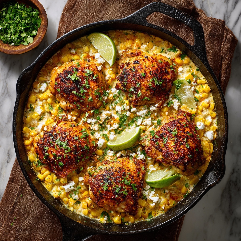 Mexican Street Corn Baked Chicken: One-Pan Fiesta Recipe - Recipe Image