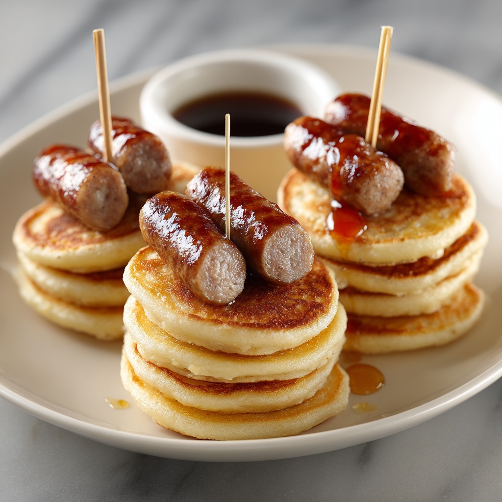 Sausage Pancake Skewers: Sweet & Savory Breakfast-on-a-Stick Recipe - Recipe Image