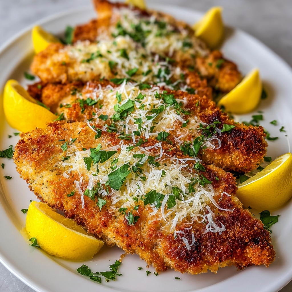 Crispy Herb-Infused Parmesan-Crusted Chicken Recipe - Recipe Image