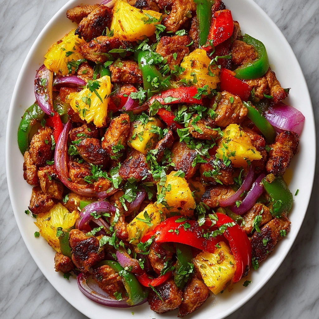 Hawaiian Chicken Sheet Pan Dinner Recipe - Recipe Image