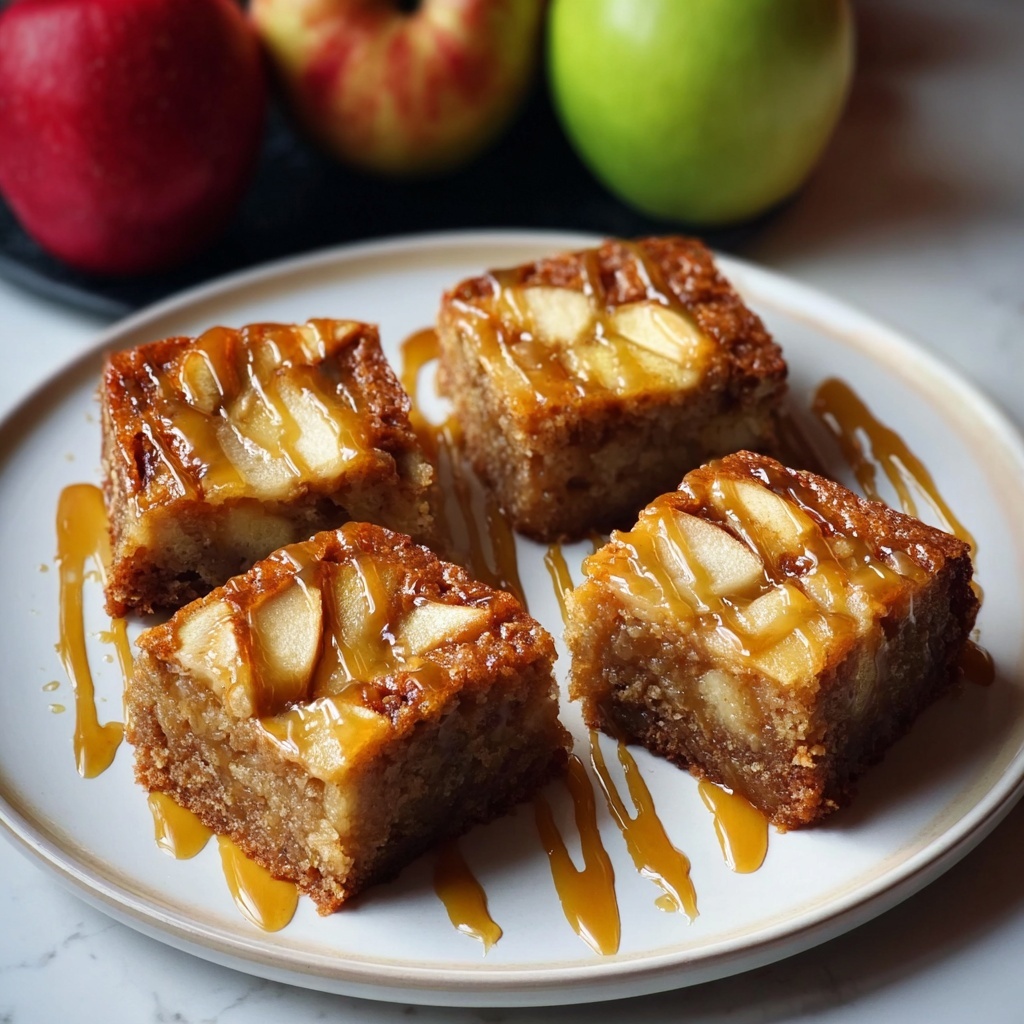 Maple Glazed Apple Blondies Recipe - Recipe Image