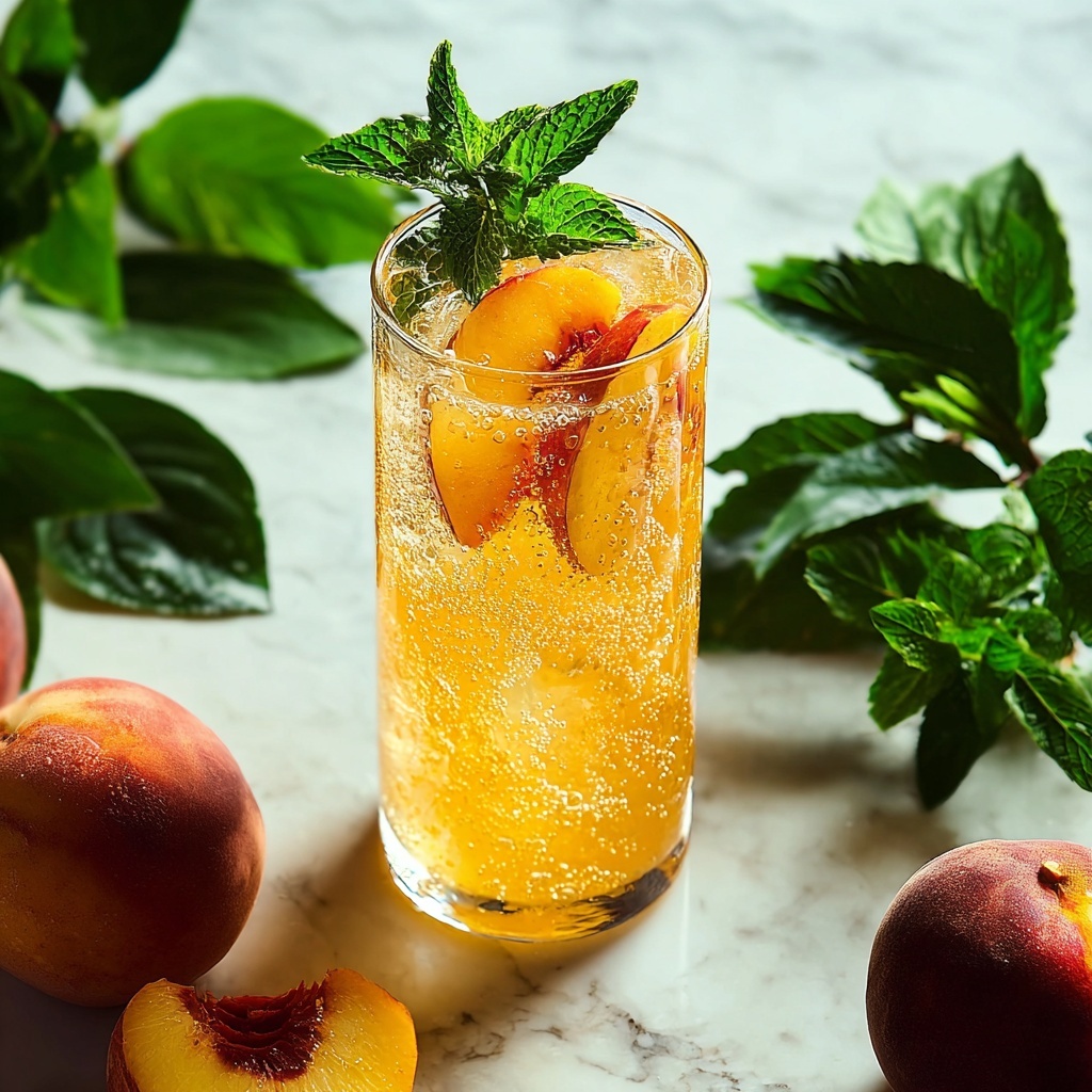 Refreshing Peach Lemonade Recipe - Recipe Image