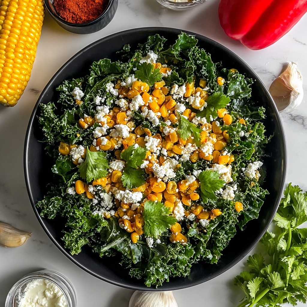 Mexican Street Corn Kale Salad Recipe - Recipe Image