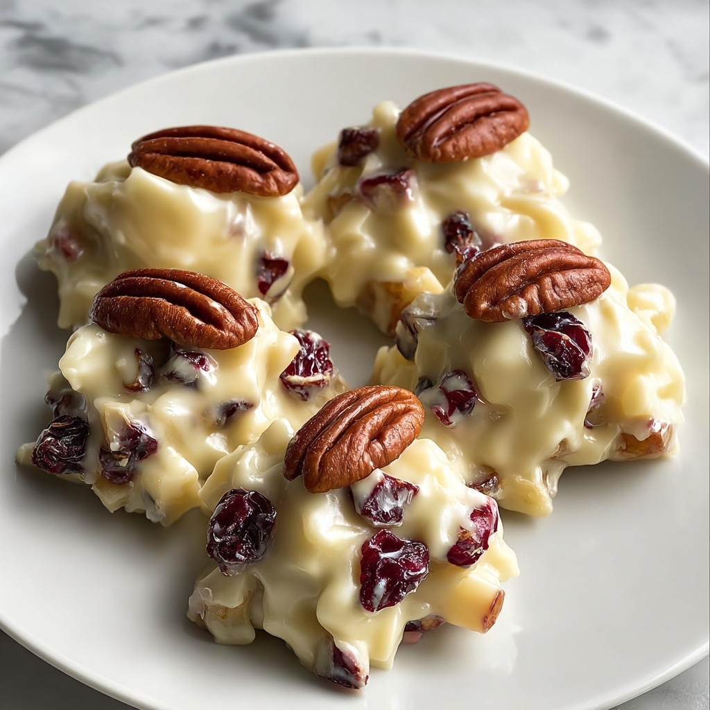 White Chocolate Cranberry Pecan Clusters Recipe - Recipe Image