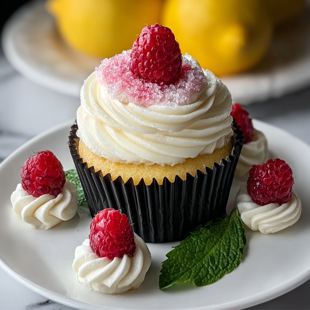 Lemon Raspberry Cupcakes Recipe - Recipe Image