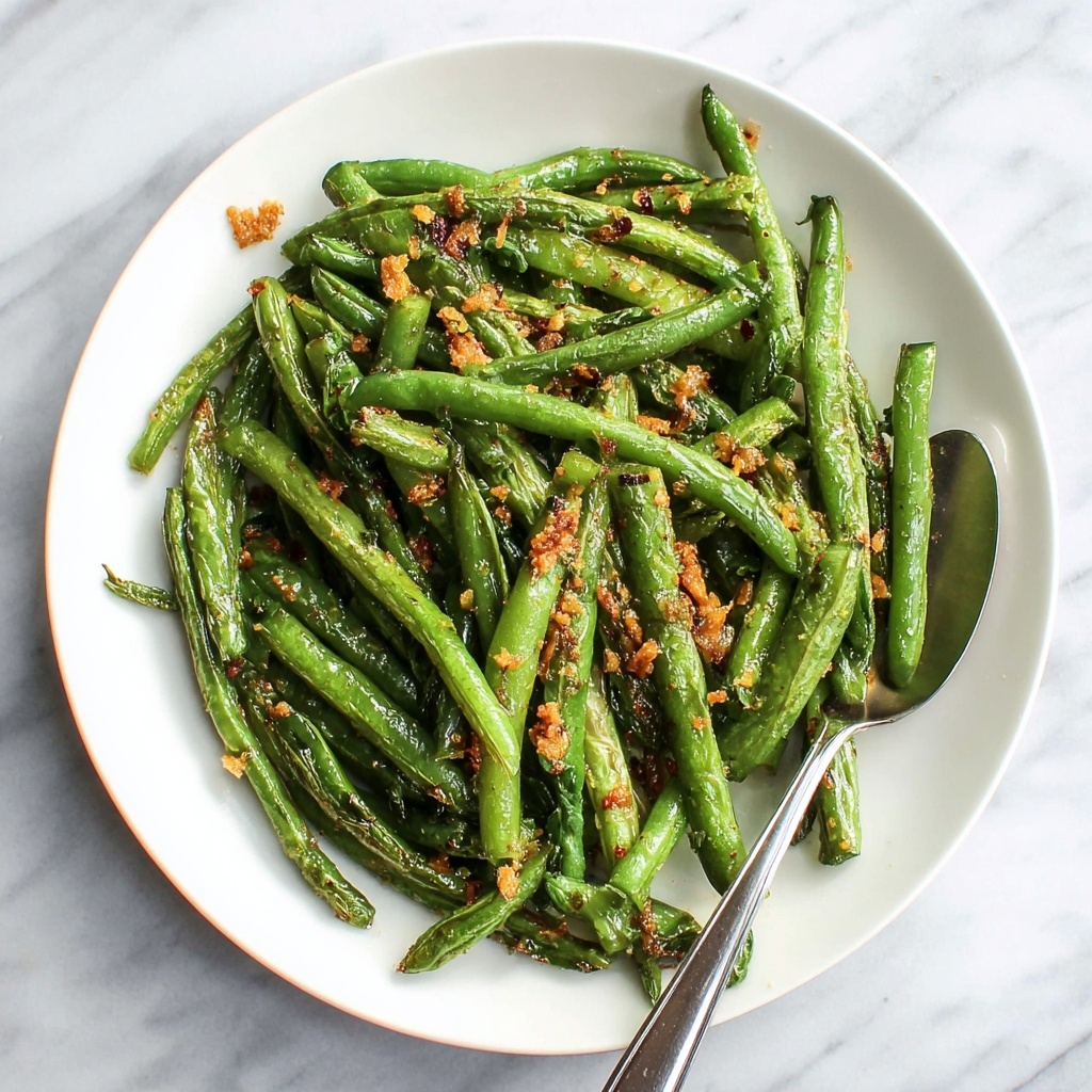 Parmesan Garlic Crusted Green Beans Baked to Perfection Recipe - Recipe Image