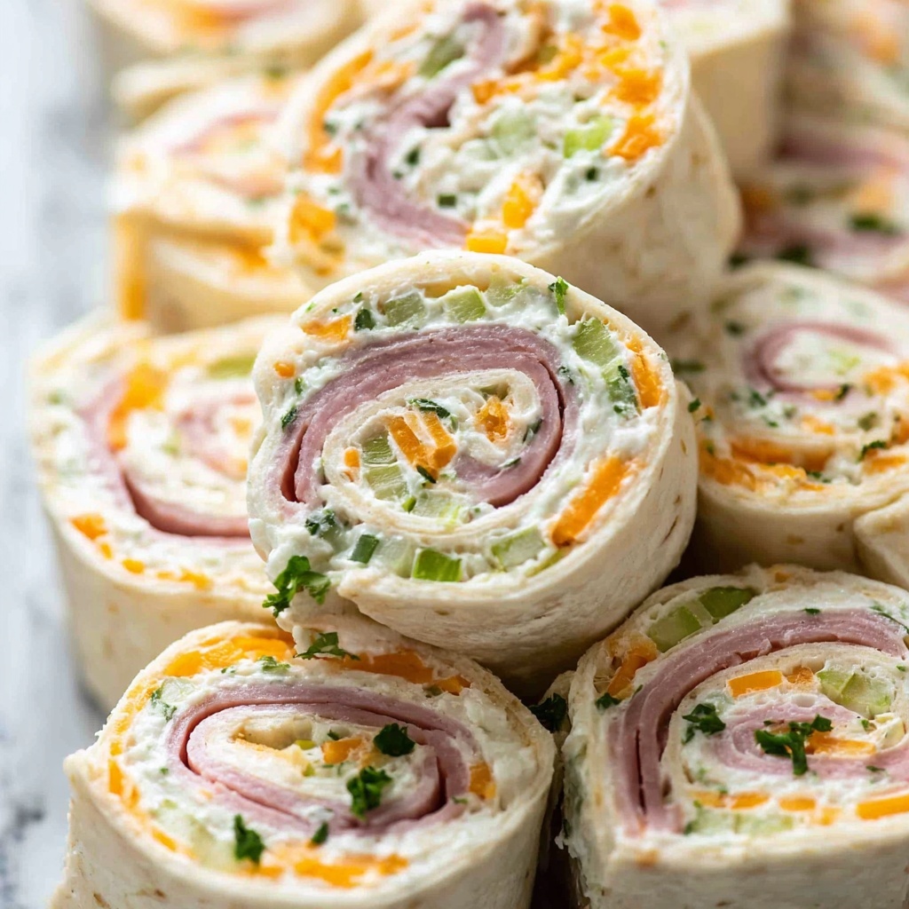 Ham and Cheese Tortilla Roll Ups Recipe - Recipe Image
