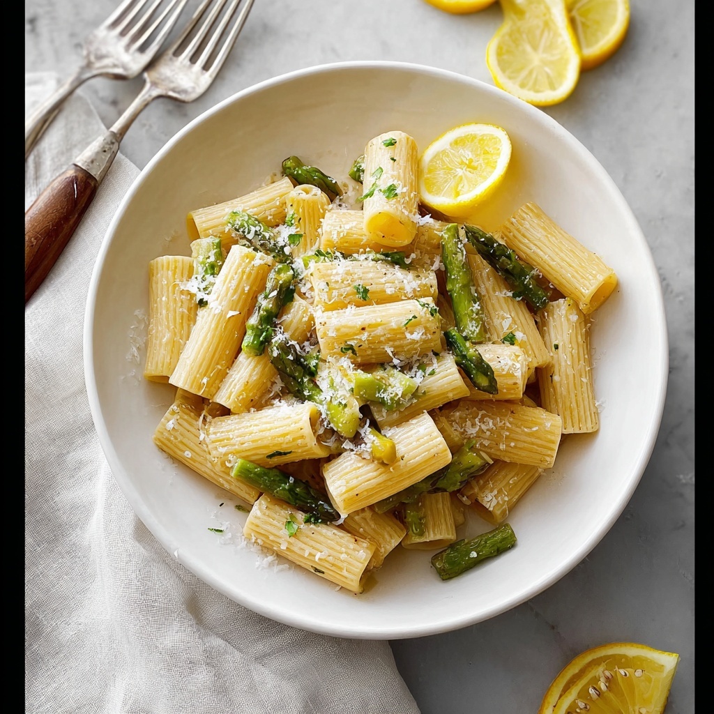 Lemon Asparagus Pasta Recipe - Recipe Image