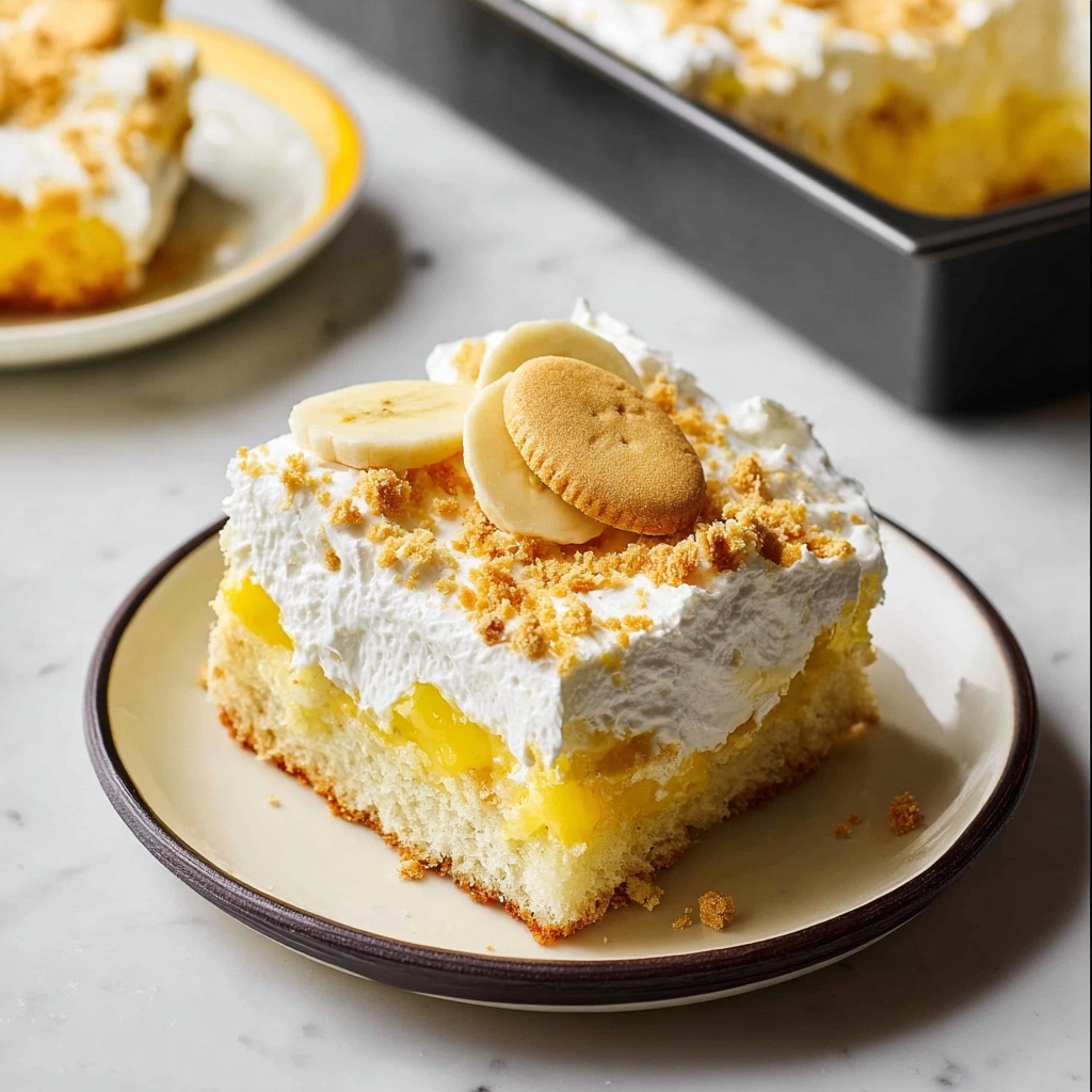 Banana Pudding Poke Cake Recipe - Recipe Image
