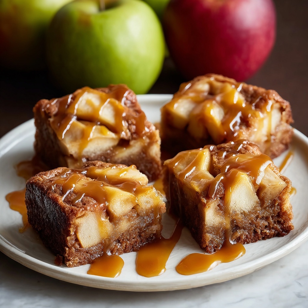 Maple Glazed Apple Blondies Recipe - Recipe Image