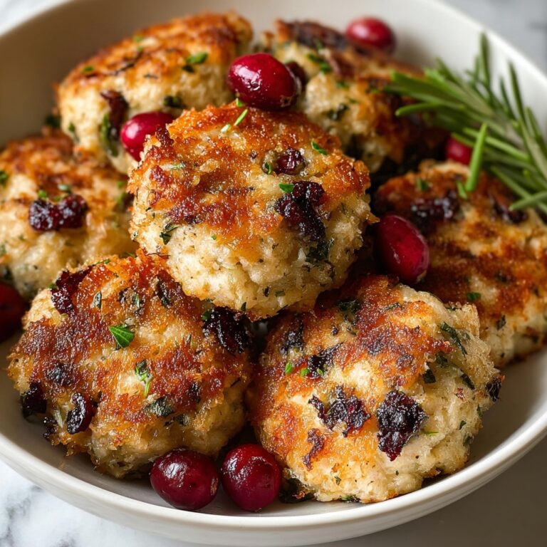 Cranberry Turkey Stuffing Balls Recipe