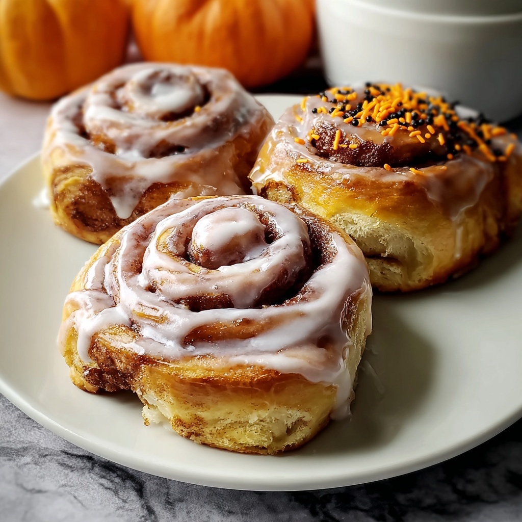 Halloween Cinnamon Rolls Recipe - Recipe Image