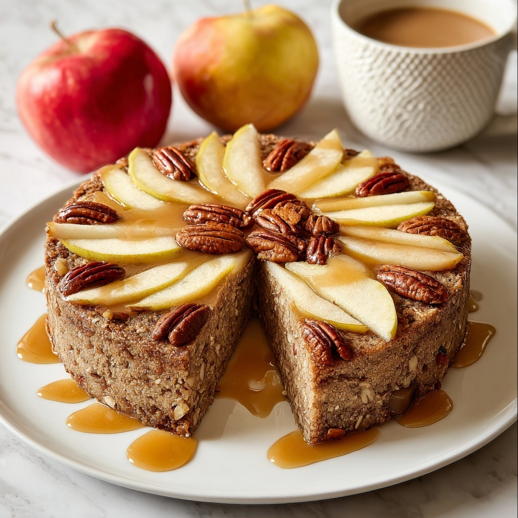 Healthy Oatmeal Apple Cake Recipe - Recipe Image