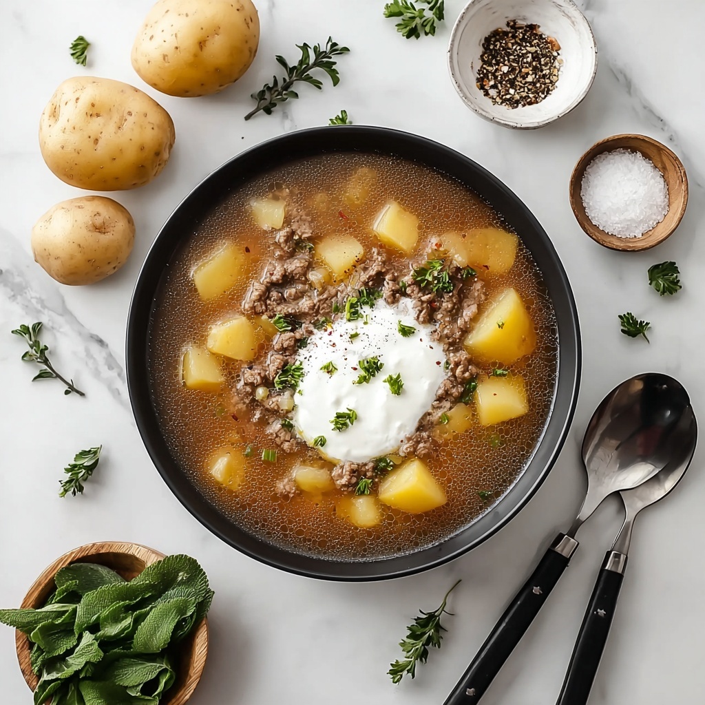 Hamburger Potato Soup Recipe - Recipe Image