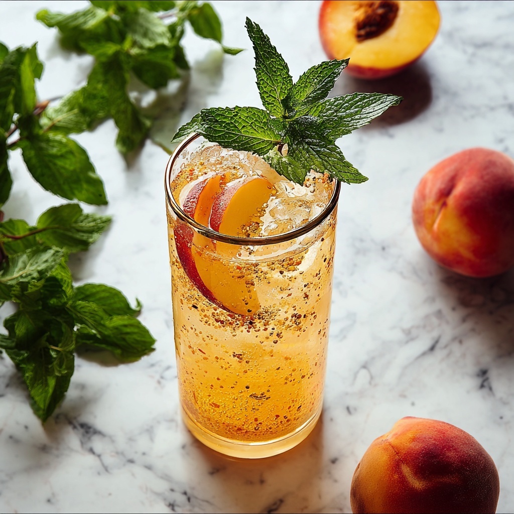 Refreshing Peach Lemonade Recipe - Recipe Image