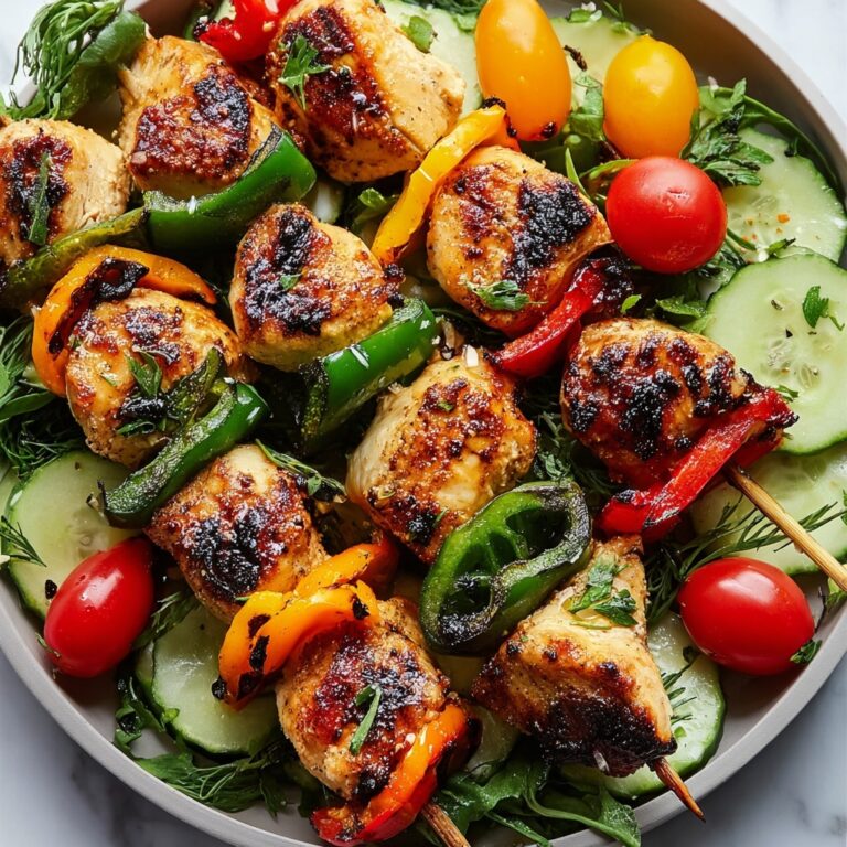 BBQ Chicken Skewer Salad Recipe