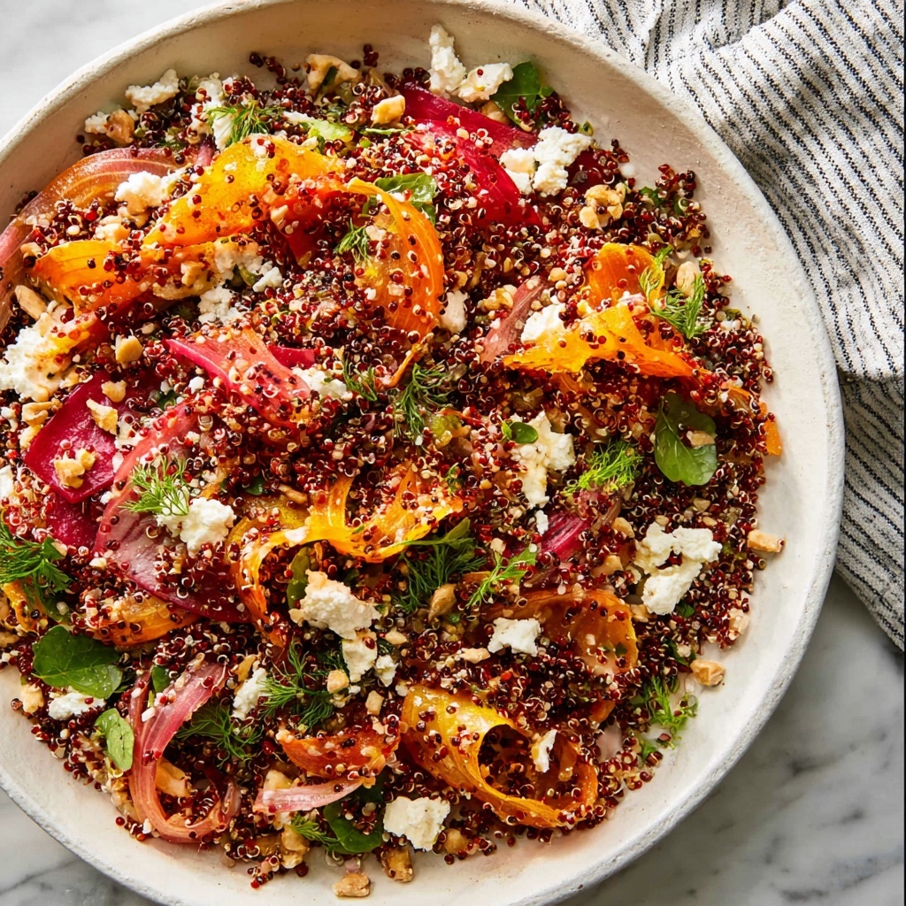 Rainbow Carrot Quinoa Salad with Feta and Pistachios Recipe - Recipe Image
