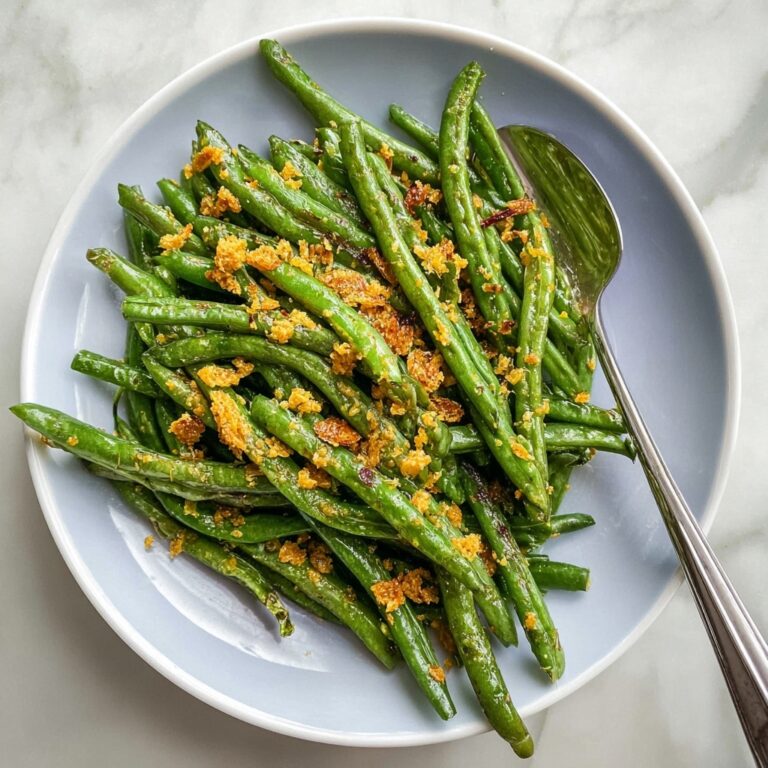 Parmesan Garlic Crusted Green Beans Baked to Perfection Recipe