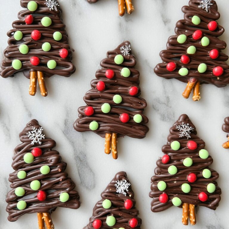 Chocolate Pretzel Christmas Tree Snacks Recipe