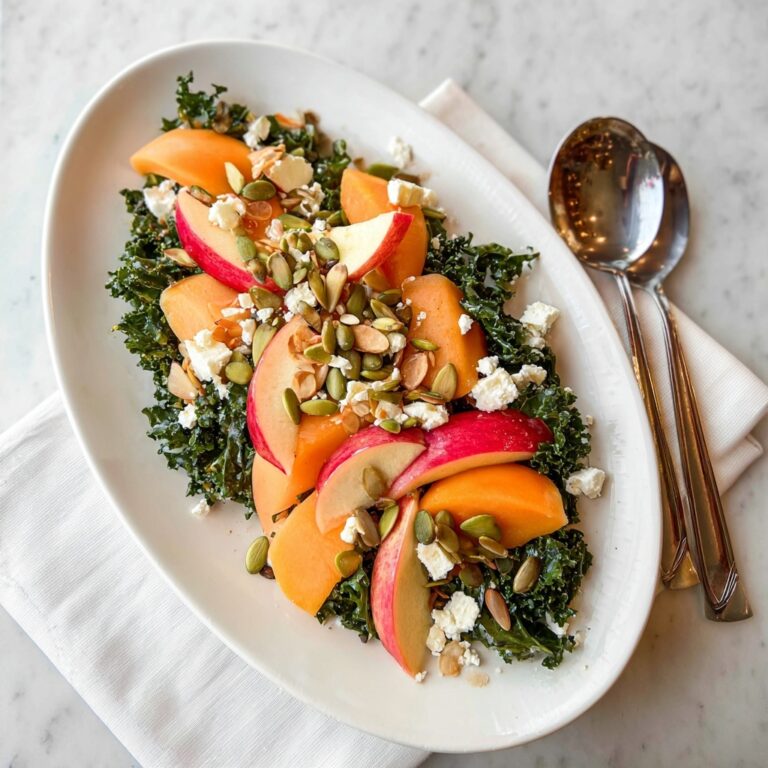 Healthy Kale and Fruit Salad with Goat Cheese and Nuts Recipe