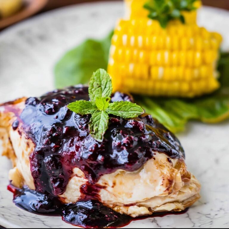 Blackberry Balsamic Glazed Chicken Recipe