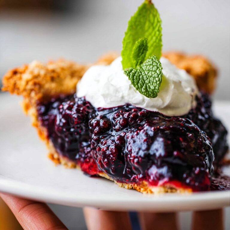 Fresh Blackberry Glacé Pie Recipe