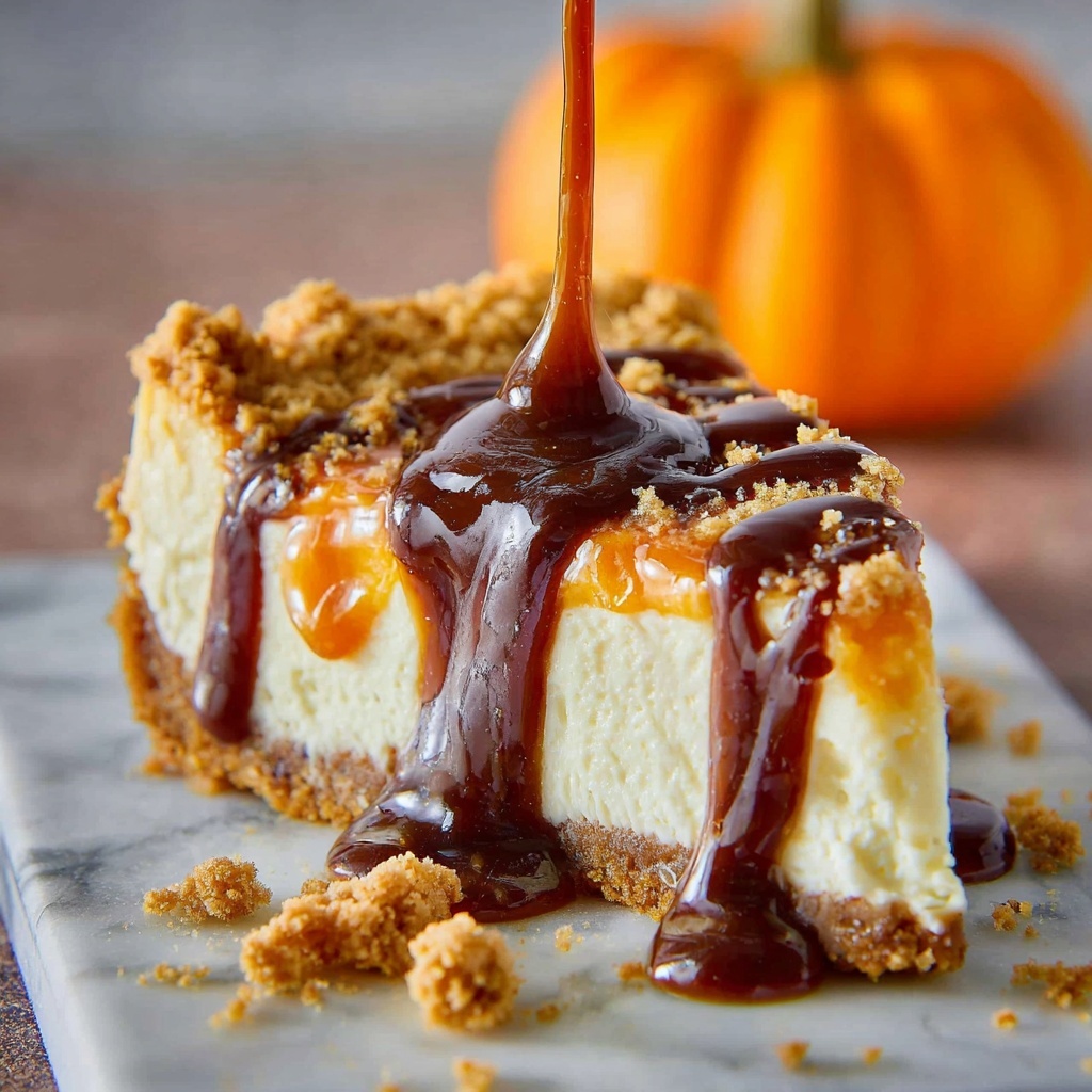 Double Layer Pumpkin Cheesecake Recipe - Recipe Image