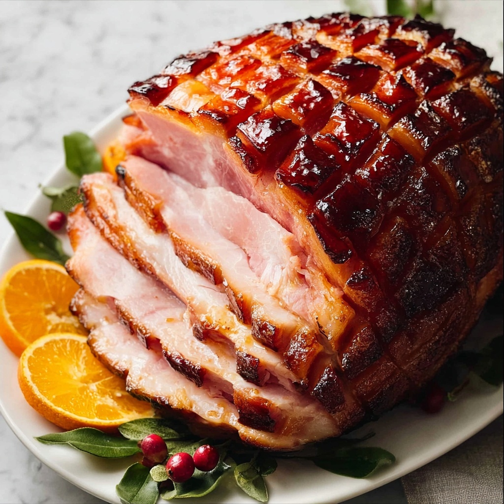 Brown Sugar Glazed Ham Recipe - Recipe Image